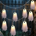 thumbnail image 6 of 10 Packs Halloween Ghost String Light Decor, Spooky Lighting Ghost with 8 Modes, LED String Light Halloween Decor for Indoor Outdoor Party (Manual), 6 of 10