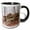 Black/White, variant on 3drose, Mound of Mossy Boulders in Monte Sano State Park, 11oz Two-tone Green Mug