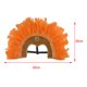 thumbnail image 4 of Sombrero de Plumas Fernando Tocado de jefe indio Naranja, 4 of 8