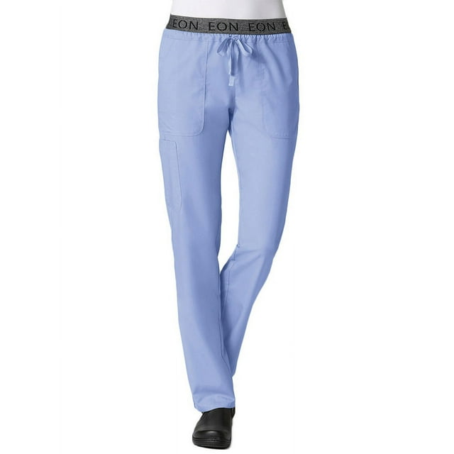 EON Women's COOLMAX® Logo Elastic Drawstring Waistband Scrub Pant