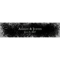 thumbnail image 2 of 100 Silver Glitter On Black Wedding Anniversary Engagement Party Water Bottle labels Bridal Shower Birthday, 2 of 4