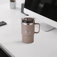 thumbnail image 5 of 304 Stainless Steel Double-Layer Insulated Mug - Large Capacity Cup with Handle, Heat Resistant Anti-Scald Portable Mug, Durable Water Cup for Home Office Travel & Daily Hydration Needs, 6*4in, A, 5 of 8
