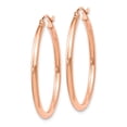 thumbnail image 2 of FJC Finejewelers 14k Rose Gold 2mm Polished Hoop Earrings, 2 of 2