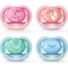 Philips Avent Ultra Air Pacifier, 6-18 months, various colors, contemporary decos, 2 pack, SCF344/23