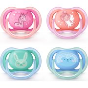 Philips Avent Ultra Air Pacifier, 6-18 months, various colors, contemporary decos, 2 pack, SCF344/23