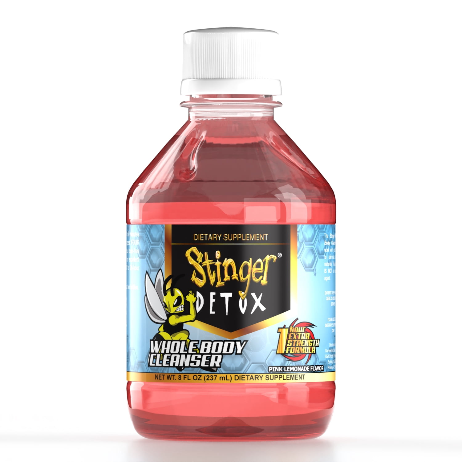 Stinger Detox Whole Body Cleanser 1 Hr Extra Strength Drink – Pink Lemonade 8 OZ