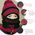thumbnail image 2 of Cyiecw Winter Beanie Hat Scarf and Mask Set 3 Pieces Slouchy Snow Knit Skull Cap Infinity Scarves for Women, 2 of 6