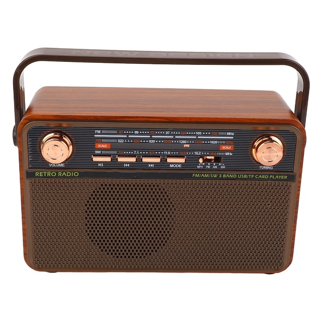 Radio AM FM Portable, Réception Longue Portée Batterie Intégrée, pour Usage Intérieur Extérieur d'Urgence