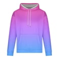thumbnail image 3 of Aloohaidyvio Mens Tie Dye Hooded Sweatshirt Long Sleeve Casual Loose Fit Drawstring Pullover Hoodies with Pocket, 3 of 4
