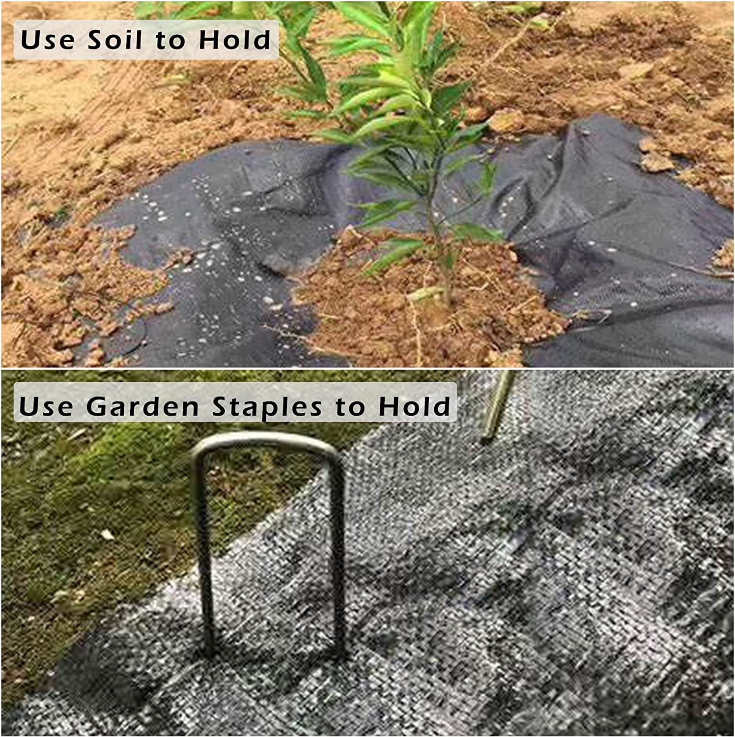 Labwork Garden Weed Barrier Fabric Multi Length 3x300 FT Heavy Duty Landscape Weed Blocking Plastic Roll Cloth Water Permeable