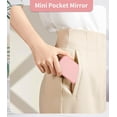 thumbnail image 2 of Small Mirror with Lights,LED Compact Makeup Mirror,1x/3x Mini Travel Mirror with Magnification,Portable for Purse,Pocket,Gifts for Girls,Rose Gold, 2 of 6