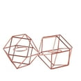 thumbnail image 3 of BalsaCircle 5" Rose Gold Jointed Geometric Stand Tealight Votive Glass Candle Holders Wedding, 3 of 6