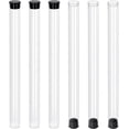 thumbnail image 6 of 6pcs Clear Plastic Storage Tubes 10 Inch with Black Lids Flat Bottom Durable Bead Containers for Crafting Jewelry Supplies Item Clear, 6 of 9