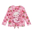 thumbnail image 5 of Garronmavis Axolotl Girls Long Sleeve T-Shirts Size 5-6 Loose Strawberry Kids Basic Soft Long Sleeve Tees Top Warm Casual Crewneck Loose Fit Tee Tops Lightweight for Daily Life, 5 of 7