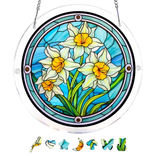 Acrylic Puzzle Pendant Sunshade Window Hanging Plates