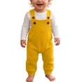 thumbnail image 4 of VIPOIN Baby Knit Suspender Overalls Pants, Button Strap Trousers, Soft Knit Bottoms for 3-36 Months, 4 of 7