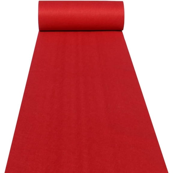 Aisle Runners Wedding Accessories Red Aisle Runner Carpet Rugs for Step and Repeat Display, Ceremony Parties and Events Indoor or Outdoor Decoration