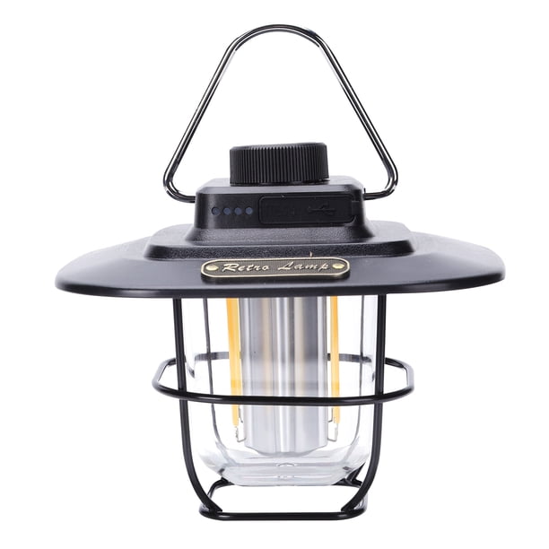Luz Que Acampa Lámpara Retro Camping Light Power Display 5W 4500mAh Linternas portátiles LED Lámparas de tienda Tmvgtek Para estrenar