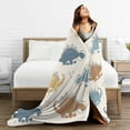 thumbnail image 5 of DouZhe Ultra-Soft Micro Fleece Lightweight Flannel Bed Blanket, Cute Cartoon Dinosaur Print Cozy Warm Throw Blankets, 40"x30", 5 of 7