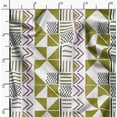 thumbnail image 2 of Soimoi Cotton Cambric Green Fabric By the Yard - 42 Inch Wide - Geometric Material - Artistic and Modern Patterns for Various Uses Printed Fabric, 2 of 6