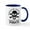 White/Navy Inside, variant on CafePress - Be A Pirate - 11 oz Ceramic Mug - Novelty Coffee Tea Cup