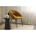 thumbnail image 2 of Bouclair Chaise de Salle à Manger en Tissu Moutarde et Métal, 2 of 6