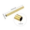 thumbnail image 2 of Uxcell 10mm OD 1mm Wall Thickness 100mm Length Brass Round Tube 2 Pack, 2 of 5