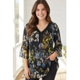 thumbnail image 2 of Woman Within Plus Size Embellished Pleated Blouse, 2 of 5