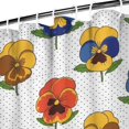 thumbnail image 3 of Pioneer Flower Floral Print Pattern Shower Curtain 72"x72", Bathroom Decorative Shower Curtain Set with 12 Hooks, Waterproof Washable, 3 of 6