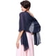 thumbnail image 2 of Jumpingount Cómodo llevar la bufanda de Pashmina de las señoras hecha con la gasa Mantón de la bufanda del mantón de las señoras de los Accesorios de disfraces negro, 2 of 6