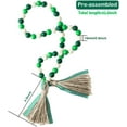 thumbnail image 2 of TekDeals Wooden Beads Garland Tassels Farmhouse Rustic Country Hanging Decor With Jute Rope, 2 of 3