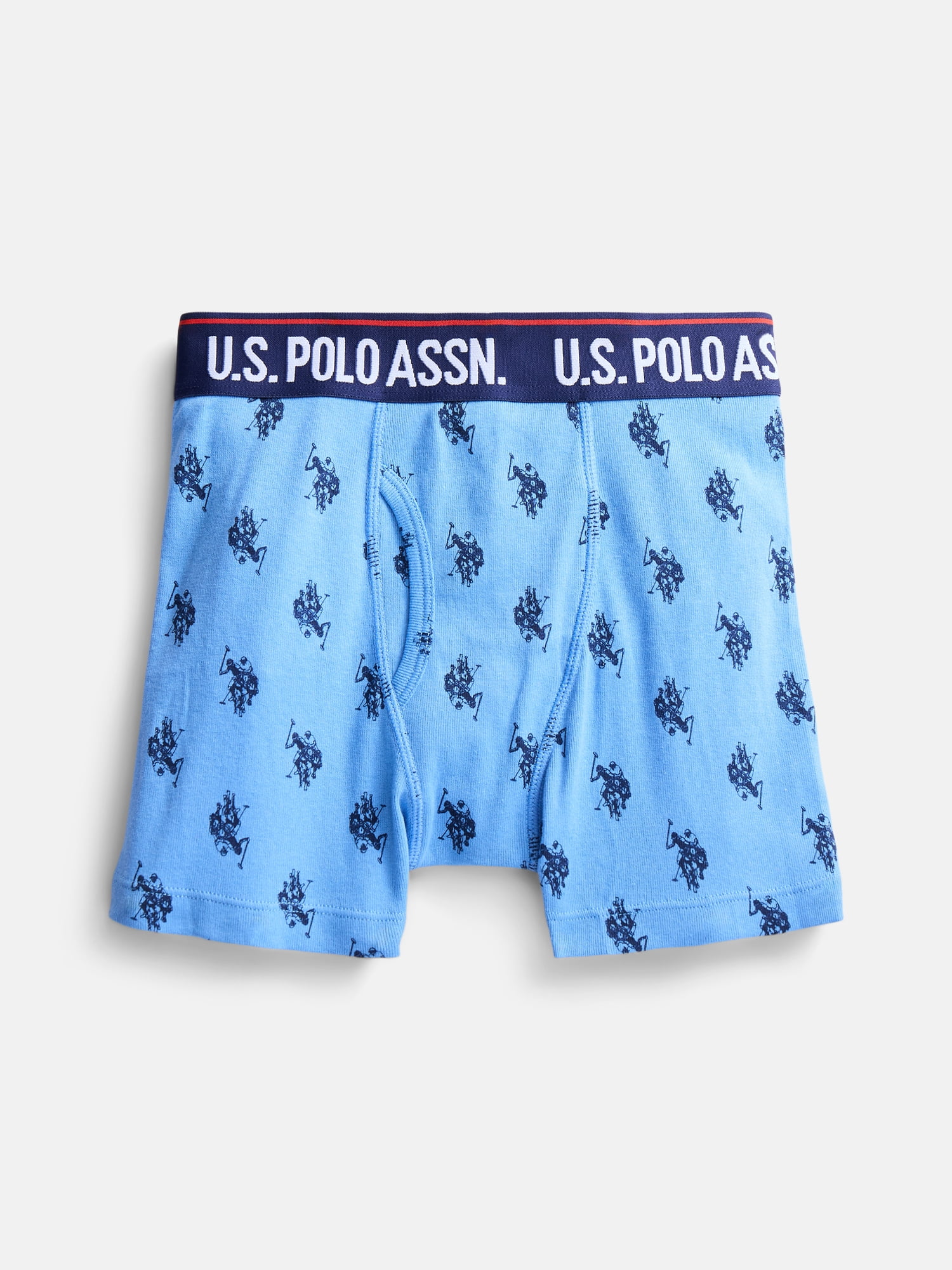 U.S. Polo Assn. Boys Tagless Underwear Boxer Briefs, 5-Pack, Sizes S-XXL