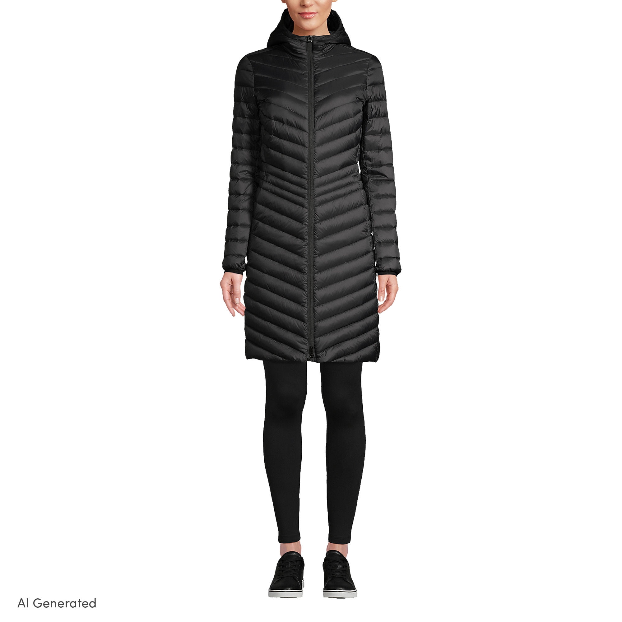 Lands' End Women's Wanderweight Packable Down Coat