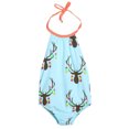 thumbnail image 2 of Ropa Del Sunsuit De Los Equipos Del Mono Del Mono Del Mameluco De La Niña 6-9 Meses Sunnimix Body de la muchacha, 2 of 8