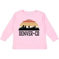 thumbnail image 3 of Inktastic Denver Colorado Skyline Vintage Boys or Girls Long Sleeve Toddler T-Shirt, 3 of 5