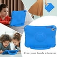 thumbnail image 3 of Kids Proof Case for Apple 10.2-Inch iPad 9th/8th/7th Generation 2021 2020 2019 - Shockproof EVA Plastic Hard Case with Sturdy Stand /Handle, Portable Lihtweight Cute Football Kid-Friendly Cover (Blue), 3 of 5