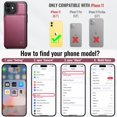 thumbnail image 2 of Funda Vinich para iPhone 11 tipo cartera con tarjetero, color rojo, 2 of 9