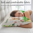 thumbnail image 5 of Easter Bunny Pillow Covers, Linen Long Throw Pillow Case, Spring Easter Eggs Floral Rustic Burlap Holiday Pillow Protector Decorative Cushion Cover for Living Room/Bedroom 20" x 30", 5 of 8