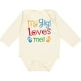 thumbnail image 3 of Inktastic My Gigi Loves Me Grandchild Boys or Girls Long Sleeve Baby Bodysuit, 3 of 5