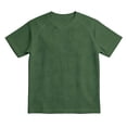 thumbnail image 1 of Chemises pour Hommes à Manches Courtes, Col Ras du Cou, T-Shirts Basiques Vert Armée, Vêtements pour Hommes, 1 of 4