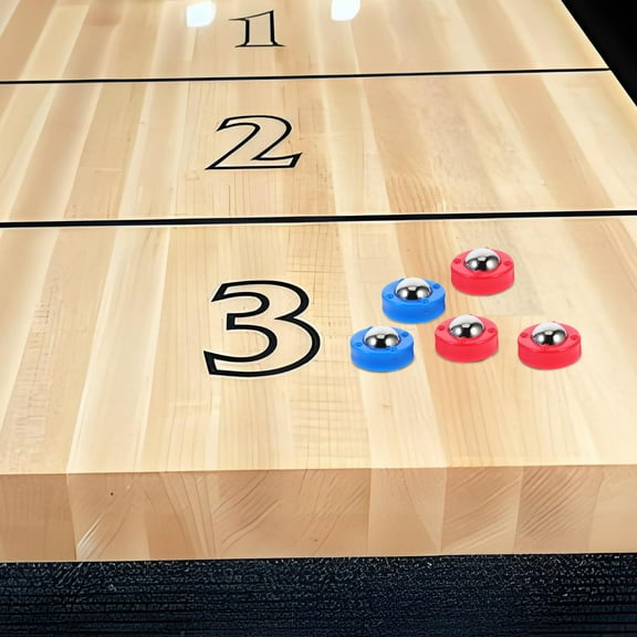 ULTNICE 40Pcs Indoor Gaming Accessories Red Shuffleboard Pucks Smooth Movement Family Entertainment