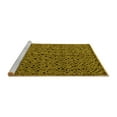 thumbnail image 2 of Ahgly Company Machine Washable Indoor Square Oriental Yellow Modern Area Rugs, 5' Square, 2 of 4