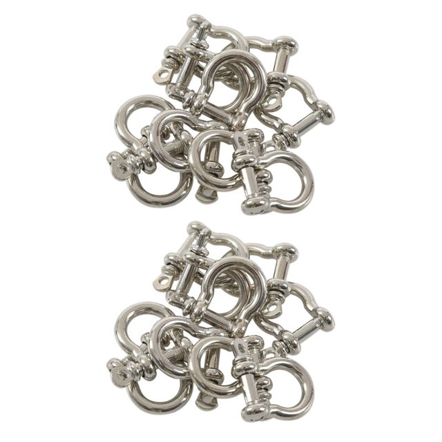 20 PCS Hebilla de Pulsera en Forma de O Forma de Acero Inoxidable para Manilla Al Aire Libr