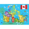 thumbnail image 2 of Masterpieces Canadian Map 60 Pieces Jigsaw Puzzle, 2 of 2