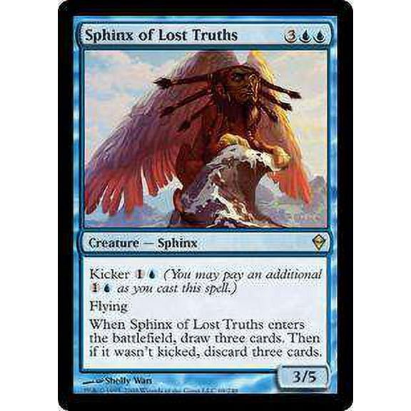 MtG Zendikar Rare Sphinx of Lost Truths (Foil) #69