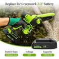 thumbnail image 2 of 24V 4.0Ah Replacement Battery for Green-works 24 Volt Battery Lithium Lawn Mower 29842 29852 29322 LB24A020 Compatible with Green-works 24V Cordless Tools, 2 of 10