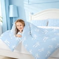 thumbnail image 3 of meiyoeat Girly Ribbon Bowknot Queen Comforter Set For Girls,Kawaii Bowtie Comforter Sets Queen For Kids,Reversible,3Pcs, 3 of 7
