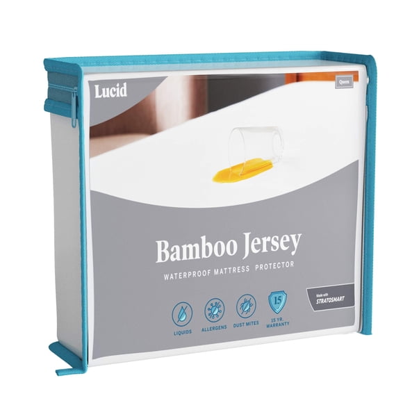 Protector de colchón LUCID Premium Rayon de Bamboo Cal King