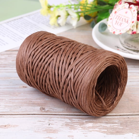 FELTECHELECTR Floral Bind Wire 1 Roll for Valentine's Day Party Crafts with Coffee Color Iron Material