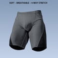 thumbnail image 6 of BRANROY Men's Swim Training Compression Shorts - Lightweight Color-Block Quick-Dry Athletic Shorts for Men,Gym Shorts and Running Shorts,Gray,2XL, 6 of 8